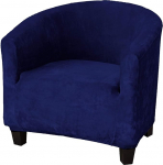 V-TIMMIX Velvet Club Chair Slipcover, 1 tk, pehme libisemiskindel tugitool Slipcover, High Stretch Diivan Cover, Velvet, stiilne luksuslik m&ouml;&ouml;blikate, Super Soft Couch Slipcover (Velvet Navy Blue, Club).