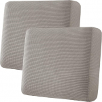 H.VERSAILTEX Super Stretch Single Seat Diivan Covers Diivan Slipcovers Paks Jacquard Structure Twill kangas (2 Pack suur diivan padjakatted, Taupe)