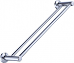 Solid Metal Towel Rail Chrome Plated Silver