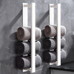 R&auml;tikuhoidja ilma puurimata, r&auml;tikuhoidja h&otilde;bedane, r&auml;tikuhoidja vannituba, k&uuml;laliste r&auml;tikuhoidja, r&auml;tikuhoidja seina harjatud h&otilde;bedane roostevaba teras, vannitoa r&auml;tikuhoidja (valge v&auml;rv, 2 pakki)