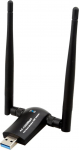 WLAN Stick, USB WLAN adapter arvutile Dual 5dBi WLAN antennid 1200 Mbit/s WLAN Dongle Dual Band 2,42 GHz / 300 Mbit/s 5,8 GHz / 867 Mbit/s &Uuml;hildub Windows 10-7 / XP, Mac OS 10.4-10.15-ga.