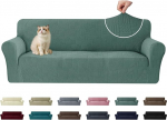 Ystyle Stretch Diivan Cover 3-Seater, diivanikate koos k&auml;etoedega, elastne diivanikate, vastupidav pestav diivanikate, kriimustuskindel, libisemisvastane diivanikate koertele, kassidele ja lemmikloomadele, roheline