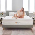 Madrats 200 x 200 cm, 26 cm k&otilde;rgus, 7-tsooniline vedrumadrats, ortopeediline taskuvedrumadrats Comfort Memory Foam kihiga, k&otilde;vadus H3, seljatugi, 100 &ouml;&ouml;p&auml;eva prooviuni