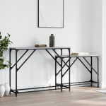 Sonoma konsoollauad metallist raamiga elutuppa ja esikusse Hall Sonoma puidust materjalist 2-st tugevast pesaplaadist koosnev komplekt, millel on vastupidav pealmine osa ja mitmek&uuml;lgne hoiuruum