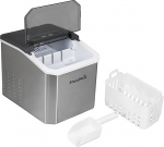 J&auml;&auml;kuubikute valmistaja Silver 12 kg / 24 h - isepuhastuv j&auml;&auml;masin 2 suurusega suurte j&auml;&auml;kuubikutega, vaikne j&auml;&auml;masin koos j&auml;&auml;kuubikutaldriku ja j&auml;&auml;kaussiga koju, k&ouml;&ouml;ki, baari, telkimisse, matkaautosse.