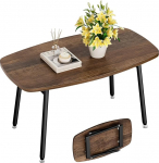 WOHOMO kokkupandav kohvilaud, aialaua, kokkupandav laud, telkimine, r&otilde;dulaud, v&auml;ike laud, kokkupandav laud, piknikulaud, kokkupandav elutoa laud, 80 x 40 x 45 cm, vintage pruun