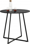 [en.casa] Vaggeryd k&ouml;&ouml;gilaud 78 x 80 cm s&ouml;&ouml;gilaud metallist raamiga must