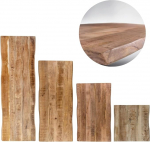 Puidust lauaplaat 180 x 60 cm, massiivne mangopuit 26 mm, lakitud lauaplaat, puidust servaplaat pingile, pesemisalusele ja k&uuml;ljelauale.