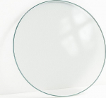 &Uuml;mmargune lauaplaat L&auml;bipaistev karastatud klaasist lauale 60 cm Kohvilaud l&auml;bipaistev karastatud klaas l&auml;bipaistev klaas selge