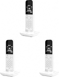 Gigaset CL390HX - Disain DECT-kuular koos laadimisalusega - Fritzboxiga &uuml;hilduv - juhtmeta telefon ruuterile ja DECT-baasile - 2 akustilist profiili, valge [Saksa versioon] [ilma baasita] (3 tk.)