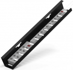 iVengo&reg; XL kaablikanalisatsiooni laud T&Uuml;V-testitud [2 x 50 cm] ideaalsele kaablijuhtimislauale - ruumikas kaablijuhtimislaud [2 tk] - vastupidav ja nutikas kaablikanalisatsiooni laud - must