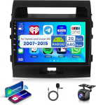 2G & 64G 10-tolline Android autoraadio Toyota Land Cruiser 200 2007-2015 koos Carplay Android Car Wireless, puuteekraaniga Bluetooth HiFi/RDS/FM raadio, WiFi Navi/AHD tagurduskaamera/CANBUS