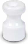 FANTON 84030-25 Keraamiline isolaator valge 25 isolaatori komplekt l&auml;bim&otilde;&otilde;t 16 mm H 25 mm Vintage Silk kaabli paigaldamiseks koos messingist kruvidega
