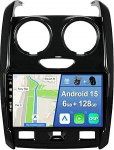 [6GB + 128GB] Android 14 autoraadio Renault Duster (2015-2017)-[Integreeritud CarPlay/Android Car/DSP/GPS]-9-tolline IPS puuteekraan CAM+MIC-DAB/Mirror Link/Bluetooth 5.0/AHD/360 Camera/WiFi/USB