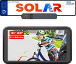 AUTO-VOX Solar tagurduskaamera juhtmevaba 5-tollise 1080P monitoriga: 5000 mAh aku 2 minutit DIY paigaldust ja kahekordne jagatud juhtmevaba tagurduskaamera, IP69K veekindel tagurduskaamerad autole, veoautole,