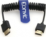 Eonvic 2.1 HDMI spiraalkaabel 8K HDMI HDMI HDMI kaablile Kiire &otilde;huke HDMI pistikupesa pikenduskaabel Atomos Ninja V, Sony a7siii, Portkeys BM5 monitori jaoks (HDMI-HDMI, spiraalkaabel)