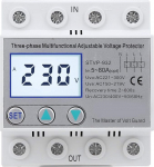 230 V/400 V vahelduvvoolu reguleeritav pingekaitse STVP-932 3 faasi LCD multifunktsionaalne isereguleeritav &uuml;lepingekaitse (80A)