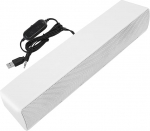 Annadue PC Soundbar k&otilde;lar, juhtmega arvuti m&auml;nguk&otilde;lar, Soundbar Surround Stereo, muusikam&auml;ngija, Bass Surround Sound Box, 3,5 mm sisend PC mobiiltelefonidele, tahvelarvutitele (valge)