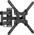 TicEaik TV-Wandhalterung, schwenkbar, neigbar, universaalne, schwenkbar, f&uuml;r 35,6 - 152,4 cm flache/gebogene Fernseher, verstellbare TV-Halterung, h&auml;lt bis zu 30 kg, VESA 400 x 400 mm