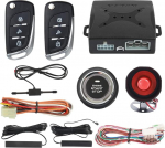 Easyguard EC003N-V auto alarms&uuml;steem koos PKE passiivse v&otilde;tmeta sisenemise kaugjuhtimispuldiga mootori k&auml;ivitamise peatamise v&otilde;tmeta s&uuml;steemi universaalne versioon DC12V