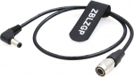 ZBLZGP Paremal nurgaline 2.5DC Hirose 4 Pin 4 Pin 4 Pin 4 Pin isane toitejuhe Zoom F8 Zoom F4 heliseadmetele Blackmagic