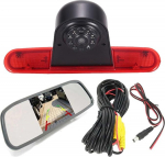 HD auto 170&deg; Caravan Transporter s&otilde;iduki parkimisabi s&uuml;steem pidurivalgustuse tagurduskaamera koos nurga reguleeritava asendusega Fiat Doblo 263 Van/Opel Combo Cargo Box/Estate jaoks