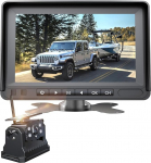 OBEST juhtmevaba tagumise vaate kaamera: HD p&auml;ikesekaamera 1080P matkaautodele pika aku elueaga ja 7-tollise salvestusmonitoriga - tagumise vaate kaamera