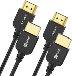 &uuml;li&otilde;huke HDMI 2.1 kaabel 8K, 0,3 m, Stouchi Hyper Slim HDMI 2.1 kaabel, &auml;&auml;rmiselt paindlik HDMI kaabel, toetab 10K / 8K120 / 4K120 / 144 Hz, eARC HDR10 4:4:4, HDCP 2.2 & 2.3, Dolby, &uuml;hildub PS5/Xboxiga, 2 komplekti