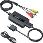 SUNNATCH RCA HDMI konverteri kaabel koos HDMI ja RCA kaablitega, RCA HDMI adapter, Composite CVBS AV to HDMI Converter, RCA In HDMI Out Converter, Full HD 720P/1080P v&auml;ljund l&uuml;liti