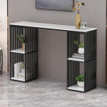 IYUESQ 80 cm Konsolen-Sofatisch, Eingangstisch, Flur-Aufbewahrungsschrank f&uuml;r Wohnzimmer, Eingangsbereich, Flur, Eingang (schwarz)