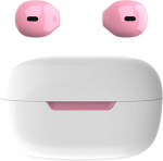 eleror Mini Sleep K&otilde;rvaklapid Bluetooth Tiny k&otilde;rvaklapid T&otilde;elised juhtmevabad k&otilde;rvaklapid koos laadimiskohvriga Hands-Free komplekt iPhone ja Android mobiiltelefonidele (roosa)