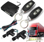 Power Central Locking System 24 V DC, auto kaugjuhtimispult s&otilde;iduki v&otilde;tmeta sisenemiss&uuml;steem veoauto 2 uksele, auto asendus ukse lukustuskomplekt mootorid lukuga, avamine, veoauto otsimine