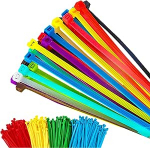 Kabelbinder aus Nylon, mehrfarbig, 2,8 x 200 mm, f&uuml;r Haus, Garten, B&uuml;ro und Werkstatt, 100 St&uuml;ck (10 verschiedene Farben)
