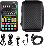 Flylin Tragbares Handmikrofon Stimmenwechsler mit Sound Multifunktionale Effektmaschine Voice Disguiser Mini Ger&auml;t f&uuml;r Handy PC Laptops PS4 Xbox One Spiele