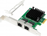 2-Port 2.5 Gbit PCIe v&otilde;rgukaart, I226-V, Kaheportiline arvuti LAN-kaart, Multi-Gigabit NIC, PCI Express serveriv&otilde;rgukaart, 2.5G Ethernet adapter