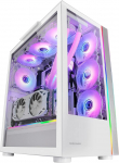 Mars Gaming MC-ULTRA XXL E-ATX Custom Gaming Case, valge, Dual ARGB LED ribad, Dual karastatud klaasist aken, Dual vertikaalne kambristruktuur