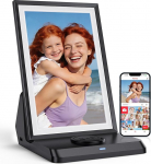 FRAMEO 10,1-tolline digitaalne pildiraam WiFi 3000 mAh akuga 1280 x 800 IPS puuteekraaniga digitaalne pildiraam, 32 GB m&auml;lu, automaatne p&ouml;&ouml;ramine elektrooniline pildiraam, fotode/videote vahetu jagamine