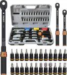 P&ouml;&ouml;rdemomendi v&otilde;tmekomplekt, 1/4 3/8 1/2-tollise ajamiga p&ouml;&ouml;rdemomendi v&otilde;tme, 41-osaline koos pistikupesade ja pikendustega, t&auml;psus topelt skaala, CR-V teras, 72 hammasratas auto, jalgratta jaoks.