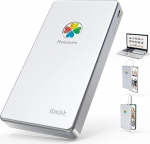 iDiskk 2TB (2000GB) Lightning External Hard Drive, MFi Certified, Storage Space 3-in-1 USB-C Portable Hard Drives for iPhone/iPad/Mac/PC and Latest Type-C Phones (Sliver)