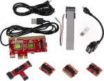 KALEA-INFORMATIQUE Post Card 7-in-1 tester lauaarvutile ja kaasaskantavale arvutile. PCI PCIe LPC ja EC DEBUG portide liidesed
