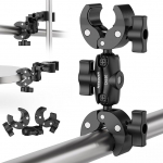 NEEWER Super Clamp Mount Magic Arm, Double Clamp Holder, 360&deg; klamberhoidja laua, fotostuudio, valgusaluse, fotograafia, reflektori, helkurite, risttala, mootorratta juhtraua, lapsevankri tooli jaoks, CA160