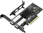10Gb SFP+ PCIe v&otilde;rgukaart kahe 10Gbps SFP+ pordiga, Intel 82599(X520-DA2) kiip, VIMIN 10G Ethernet LAN adapter toetab Windows 7/8/10/11/Linux/VMware, &uuml;hildub PCI Express X8 & X16-ga.