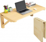Modern Wall Mounted Folding Desk - Space Saving Wooden Table for Study & Bedroom Foldable Dining & Dressing Table Compact 80x40cm (31.4x15.7in)