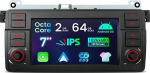XTRONS Android autoradio BMW E46-le, 7-tolline puuteekraaniga autoraadio koos satelliitnavigatsiooniga, toetab GPS navigatsiooni Bluetooth integreeritud DSP CarPlay Android auto 2 + 64 GB