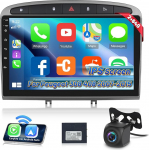 Autoradio Peugeot 308 408 2007-2015, [2G + 24G] Android puutetundlik autoraadio traadita Carplay ja Android Car/Bluetooth/WiFi/Bluetooth/EQ/FM RDS raadioga