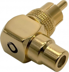 OEHLBACH Sound-AD 90 nurkadapter RCA 90&deg; nurkadapter RCA &uuml;hendusse 24 K kullatud k&otilde;rge kontaktturvalisusega 2 tk pakendis