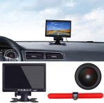 Transporter 7-tolline TFT LCD monitor + pidurituled tagantvaate kaamera HD 1280 x 720 Pixel veekindel tagurduss&uuml;steem VW T5 Multivan Caravelle High Roof / T6 koos k&otilde;rge katusega / T5 Camper / Lupo 6X /