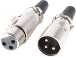 sourcingmap&reg; Pair 3 terminal XLR audioadapteri mees- ja naisliitmik mikrofoni MIC-kaablile
