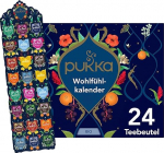 Pukka Organic Tea kinkekomplekt, advendikalender, "Feel-Good Calendar 2025", keskkonnas&otilde;bralik, ilma &scaron;okolaadita, piimavaba, kingiidee, 12 teevarianti, 24 teepakki.