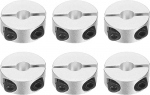 sourcing map 6 St&uuml;ck doppelt geteilte Schaftmanschette, 6 mm Bohrung, zweiteiliger Klemmkragen, 20 mm Au&szlig;endurchmesser, 8 mm Dicke, Aluminiumlegierung, Schraubspaltring